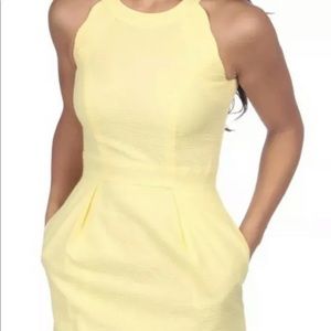 Lauren James Yellow Mini Dress